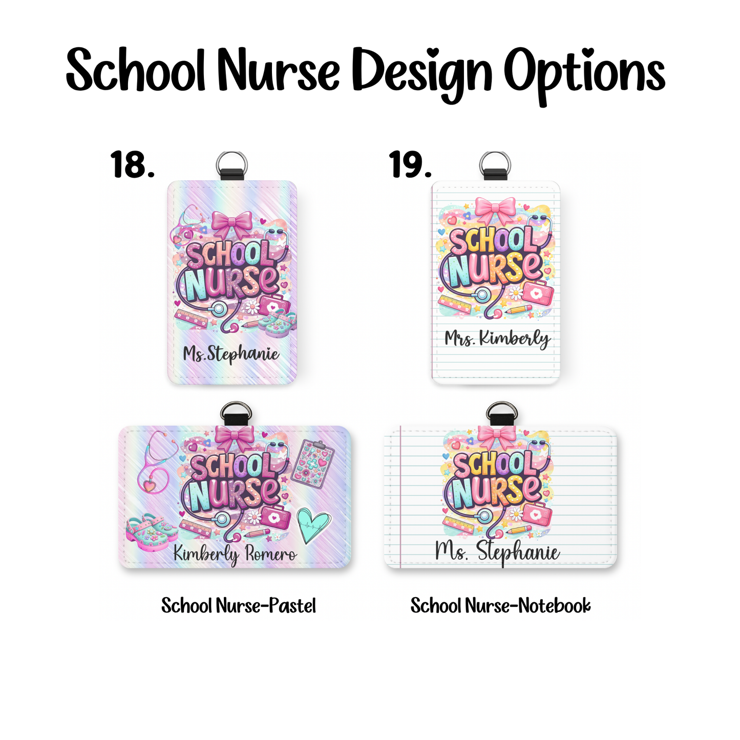 Personalized Teacher Badge Holder | Custom Teacher Badge Reel | Teacher Gift | School Staff ID Holder | Personalized Name Badge Reel