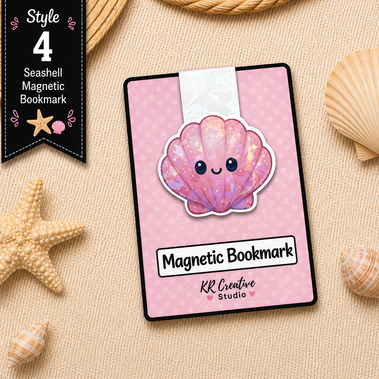 Beach Magnetic Bookmarks | Handmade Bookmark Set | Book Lover Gift | Beach & Tropical Reading Accessories