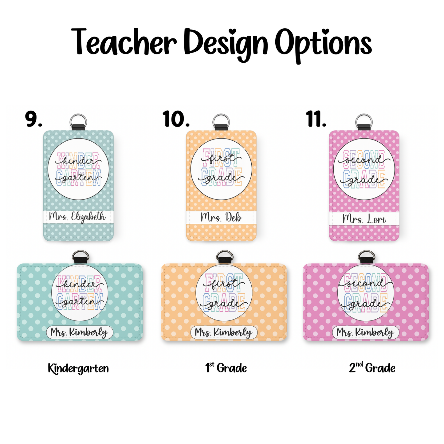 Personalized Teacher Badge Holder | Custom Teacher Badge Reel | Teacher Gift | School Staff ID Holder | Personalized Name Badge Reel